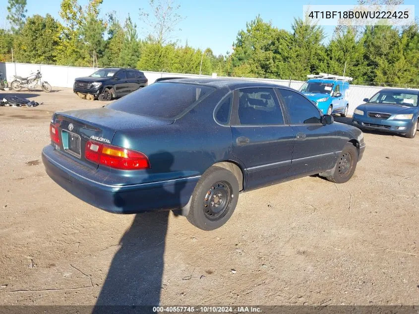 1998 Toyota Avalon Xl VIN: 4T1BF18B0WU222425 Lot: 40557745