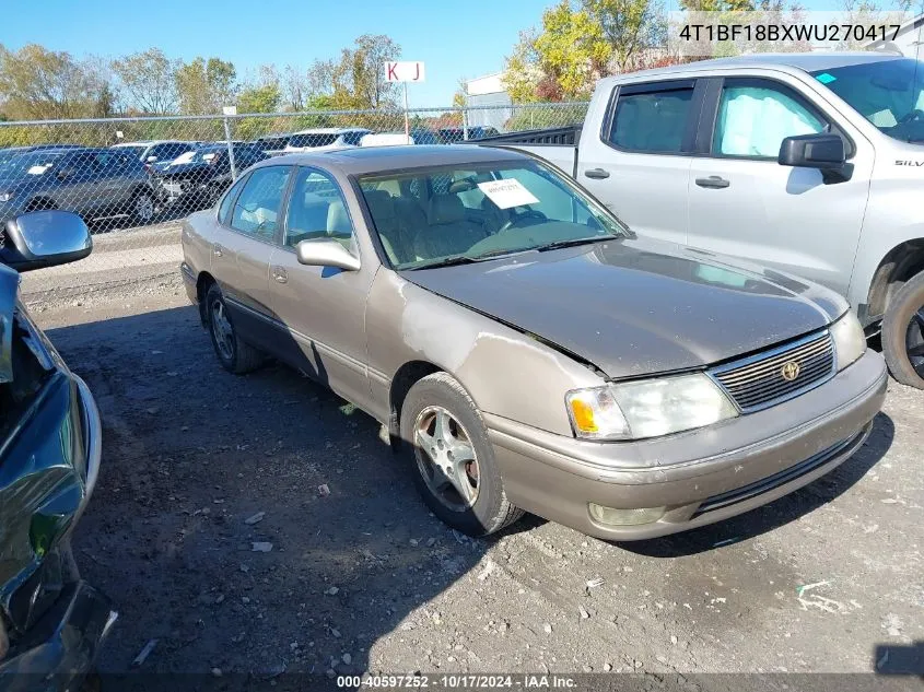 4T1BF18BXWU270417 1998 Toyota Avalon Xls