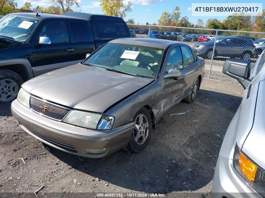 4T1BF18BXWU270417 1998 Toyota Avalon Xls