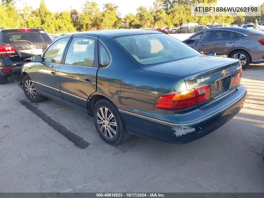 1998 Toyota Avalon Xl/Xls VIN: 4T1BF18B6WU262198 Lot: 40618523