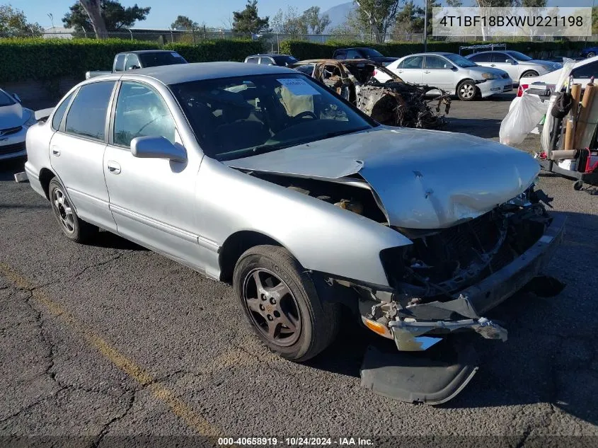 1998 Toyota Avalon Xl VIN: 4T1BF18BXWU221198 Lot: 40658919