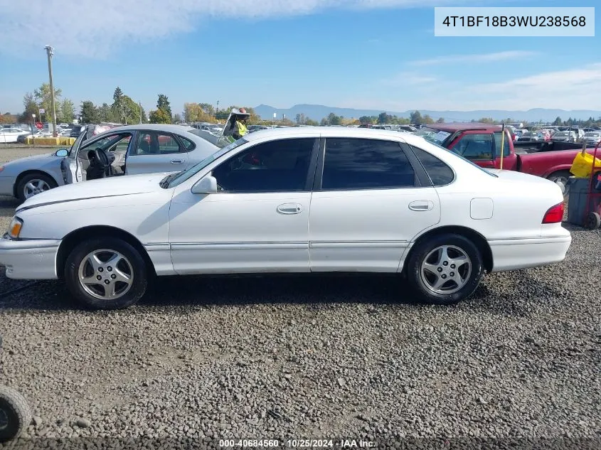 1998 Toyota Avalon Xl VIN: 4T1BF18B3WU238568 Lot: 40684560