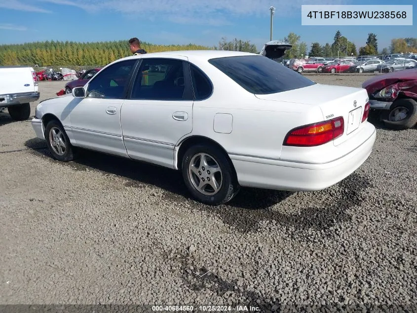 1998 Toyota Avalon Xl VIN: 4T1BF18B3WU238568 Lot: 40684560