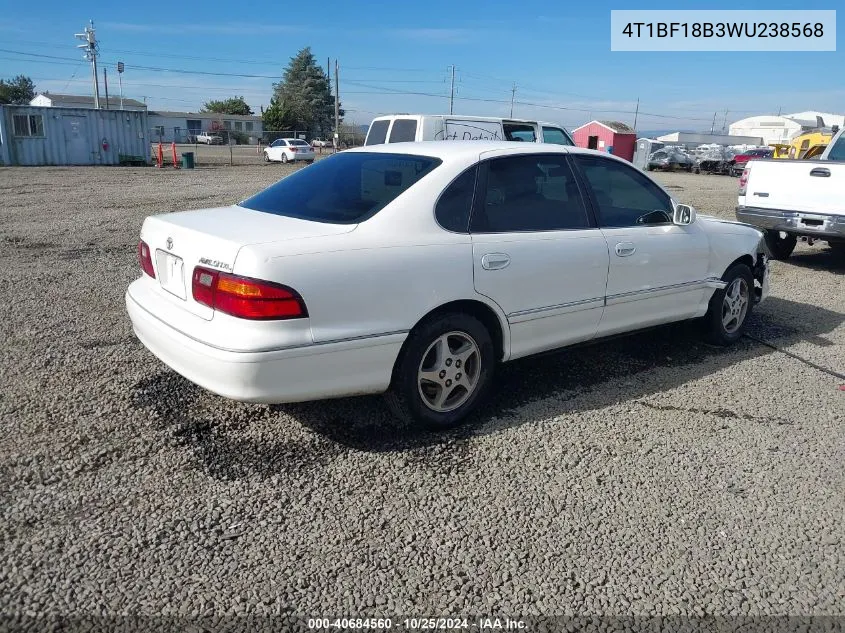 1998 Toyota Avalon Xl VIN: 4T1BF18B3WU238568 Lot: 40684560