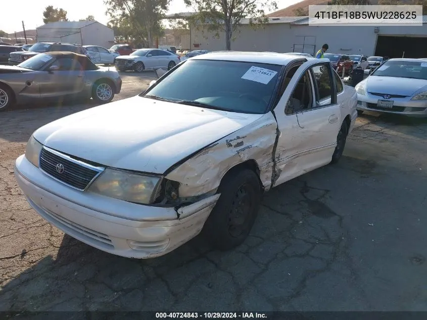 1998 Toyota Avalon Xl VIN: 4T1BF18B5WU228625 Lot: 40724843