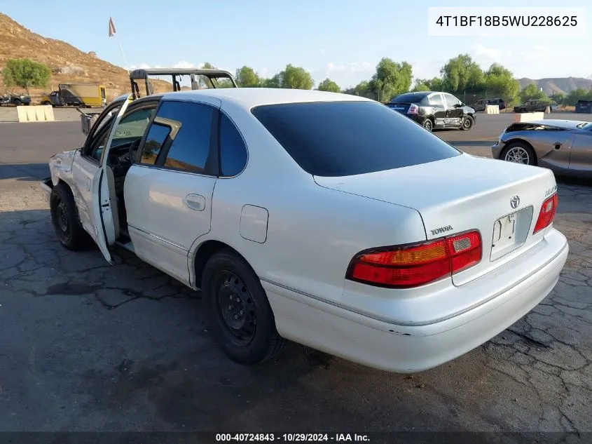 1998 Toyota Avalon Xl VIN: 4T1BF18B5WU228625 Lot: 40724843