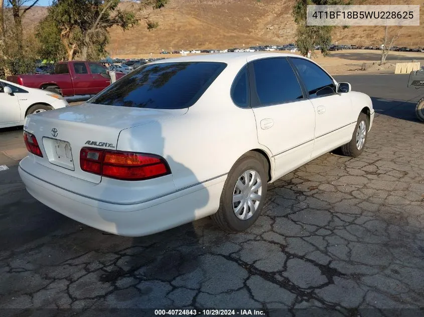 1998 Toyota Avalon Xl VIN: 4T1BF18B5WU228625 Lot: 40724843