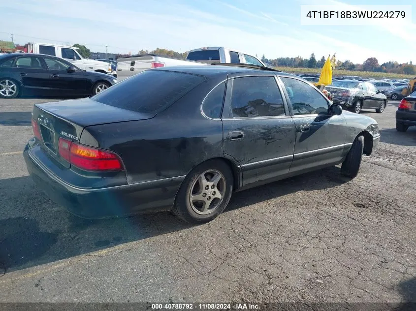 1998 Toyota Avalon Xls VIN: 4T1BF18B3WU224279 Lot: 40788792