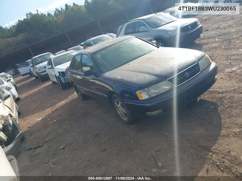 1998 Toyota Avalon Xls VIN: 4T1BF18B3WU230065 Lot: 40812697