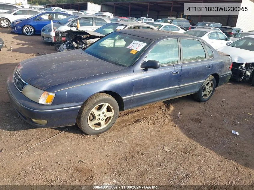 1998 Toyota Avalon Xls VIN: 4T1BF18B3WU230065 Lot: 40812697