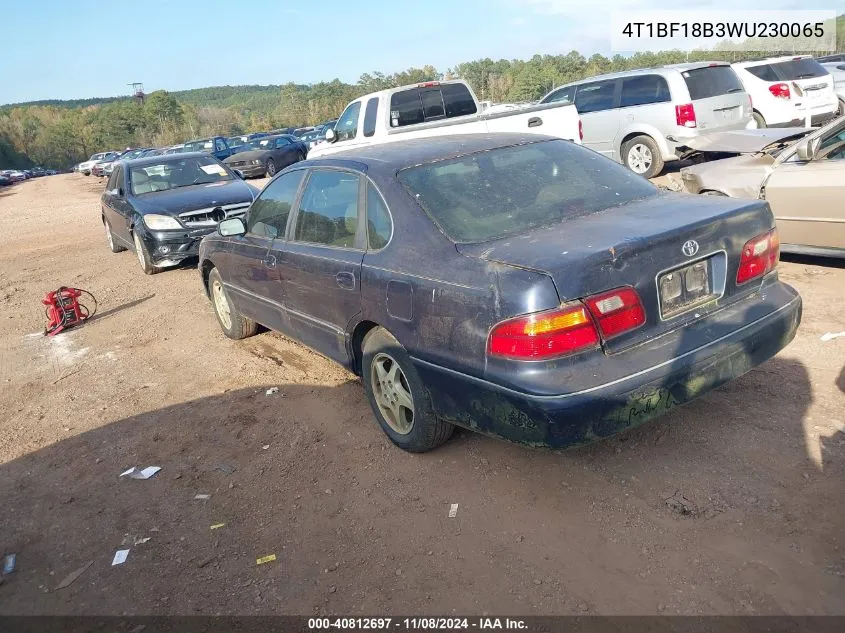 1998 Toyota Avalon Xls VIN: 4T1BF18B3WU230065 Lot: 40812697