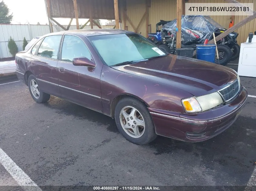 1998 Toyota Avalon Xl VIN: 4T1BF18B6WU228181 Lot: 40880297