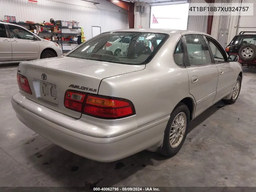 1999 Toyota Avalon Xls VIN: 4T1BF18B7XU324757 Lot: 40062795