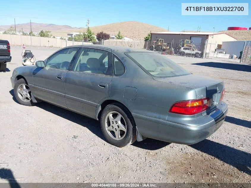 4T1BF18B1XU322700 1999 Toyota Avalon Xls