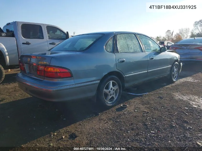 1999 Toyota Avalon Xl VIN: 4T1BF18B4XU331925 Lot: 40727881