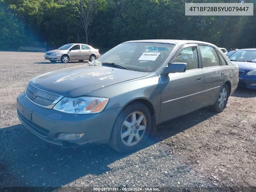 2000 Toyota Avalon Xls VIN: 4T1BF28B5YU079447 Lot: 39701391