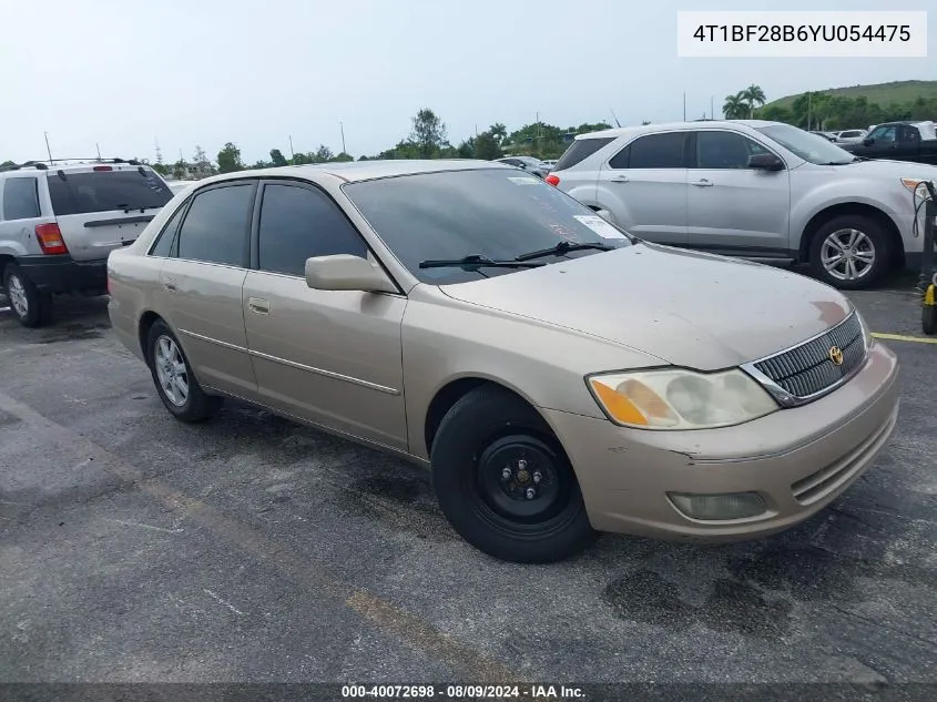 2000 Toyota Avalon Xls VIN: 4T1BF28B6YU054475 Lot: 40072698