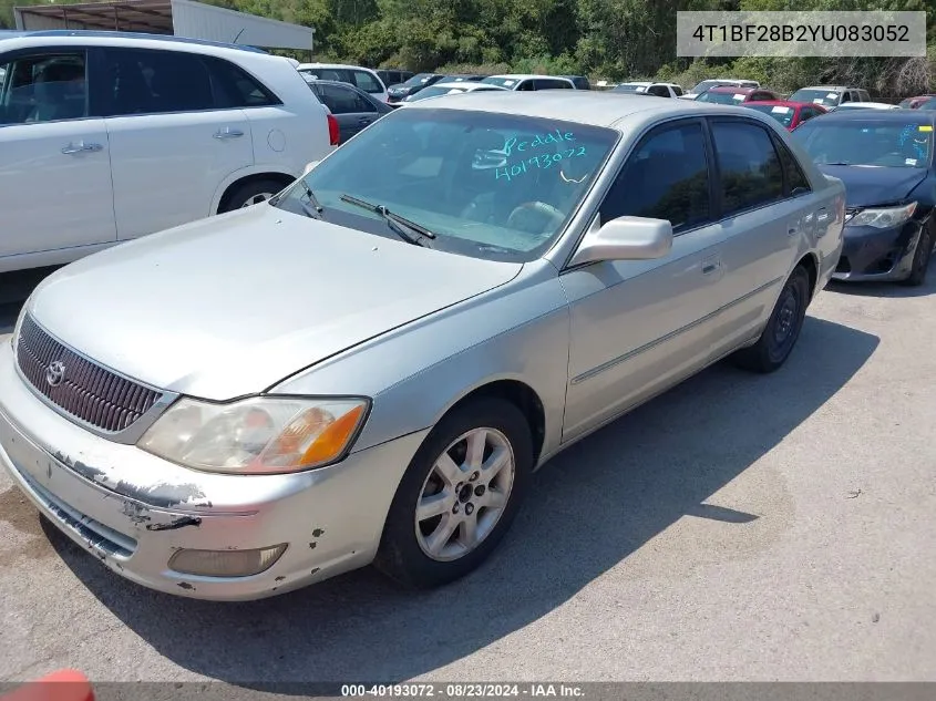 2000 Toyota Avalon Xls VIN: 4T1BF28B2YU083052 Lot: 40193072