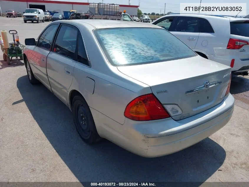 2000 Toyota Avalon Xls VIN: 4T1BF28B2YU083052 Lot: 40193072