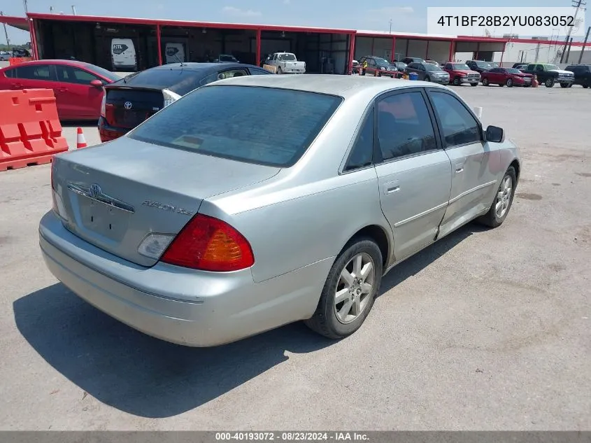 2000 Toyota Avalon Xls VIN: 4T1BF28B2YU083052 Lot: 40193072