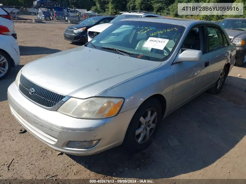 2000 Toyota Avalon Xls VIN: 4T1BF28B6YU095916 Lot: 40267613