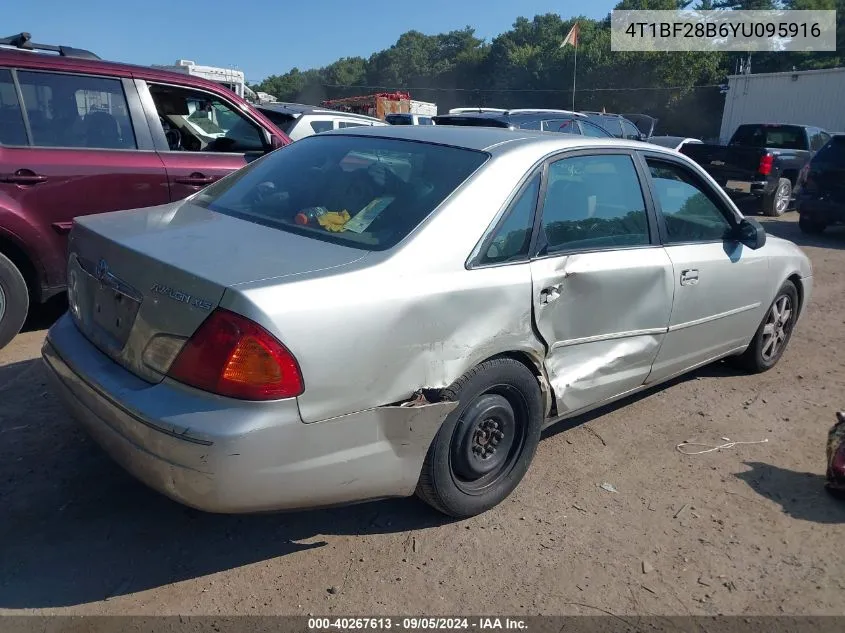 2000 Toyota Avalon Xls VIN: 4T1BF28B6YU095916 Lot: 40267613