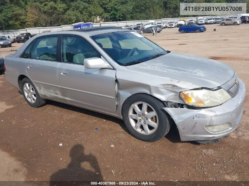 2000 Toyota Avalon Xl/Xls VIN: 4T1BF28B1YU057008 Lot: 40387988