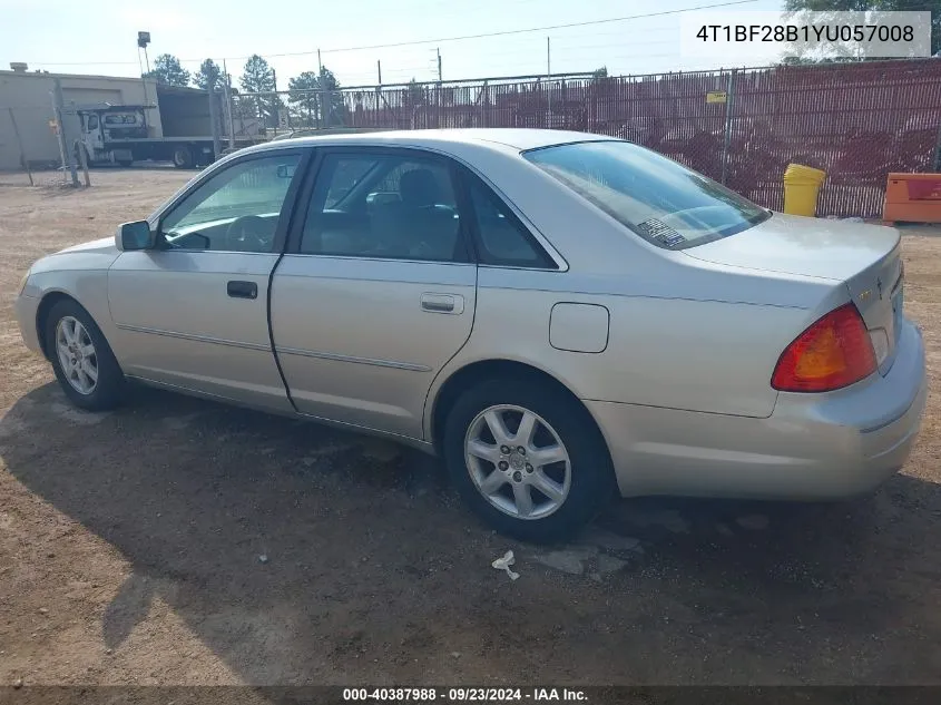 2000 Toyota Avalon Xl/Xls VIN: 4T1BF28B1YU057008 Lot: 40387988