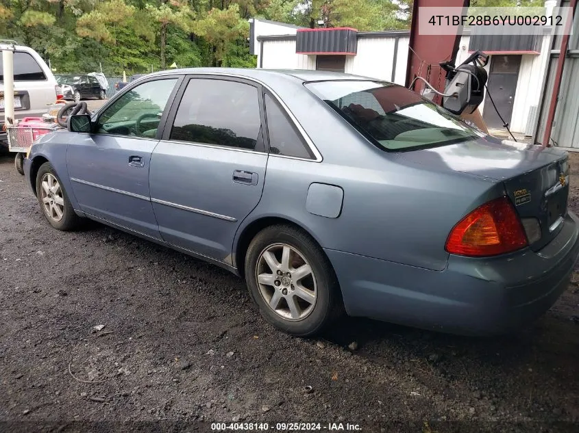 2000 Toyota Avalon Xls VIN: 4T1BF28B6YU002912 Lot: 40438140