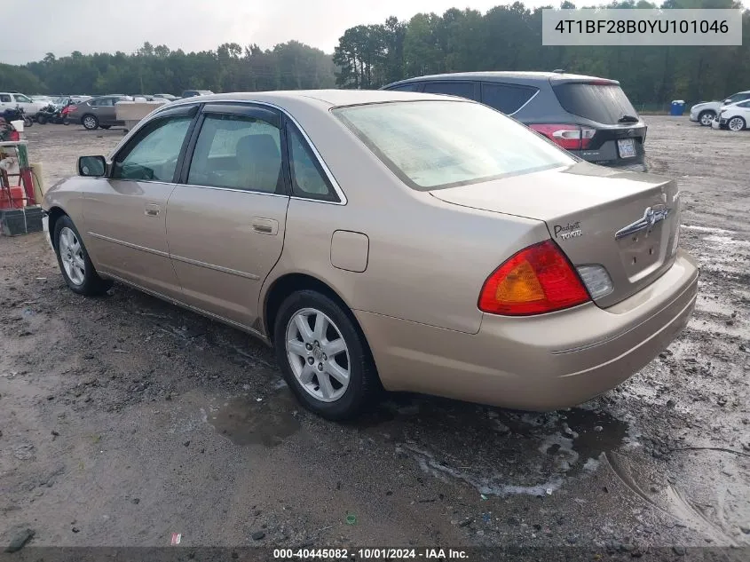 2000 Toyota Avalon Xl/Xls VIN: 4T1BF28B0YU101046 Lot: 40445082