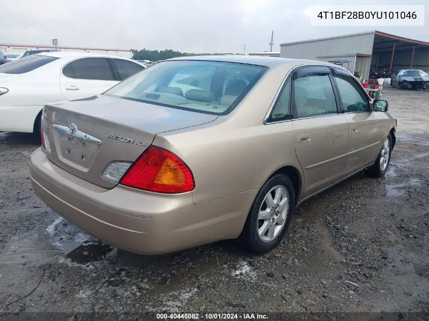 2000 Toyota Avalon Xl/Xls VIN: 4T1BF28B0YU101046 Lot: 40445082