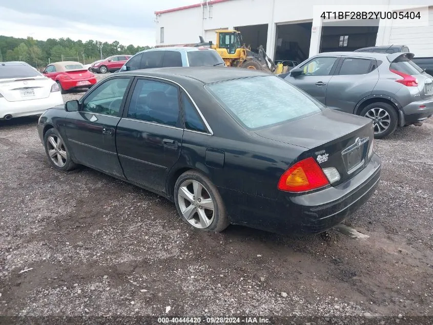 2000 Toyota Avalon Xls VIN: 4T1BF28B2YU005404 Lot: 40446420