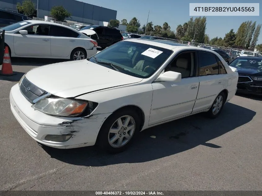 2000 Toyota Avalon Xls VIN: 4T1BF28B2YU045563 Lot: 40486372