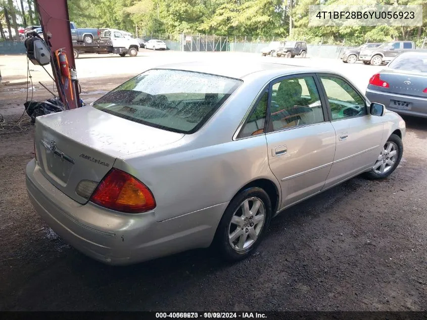 2000 Toyota Avalon Xls VIN: 4T1BF28B6YU056923 Lot: 40569673