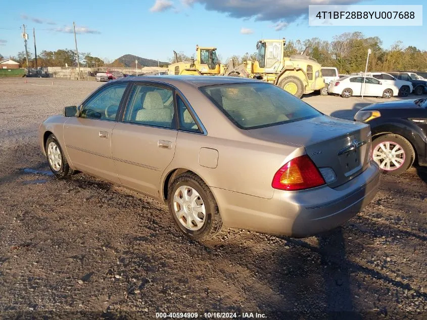 4T1BF28B8YU007688 2000 Toyota Avalon Xl