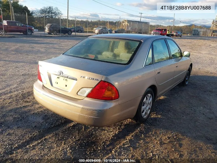 4T1BF28B8YU007688 2000 Toyota Avalon Xl