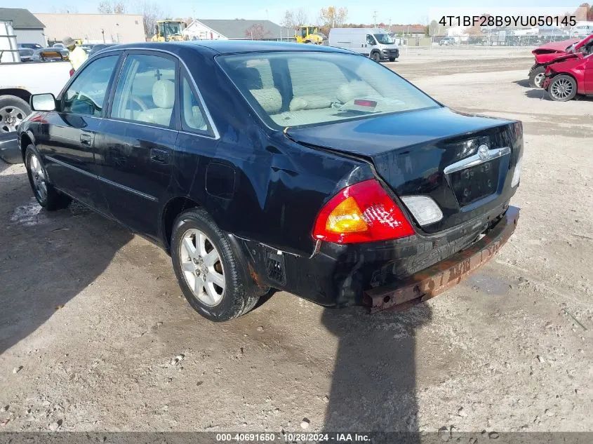 2000 Toyota Avalon Xls VIN: 4T1BF28B9YU050145 Lot: 40691650