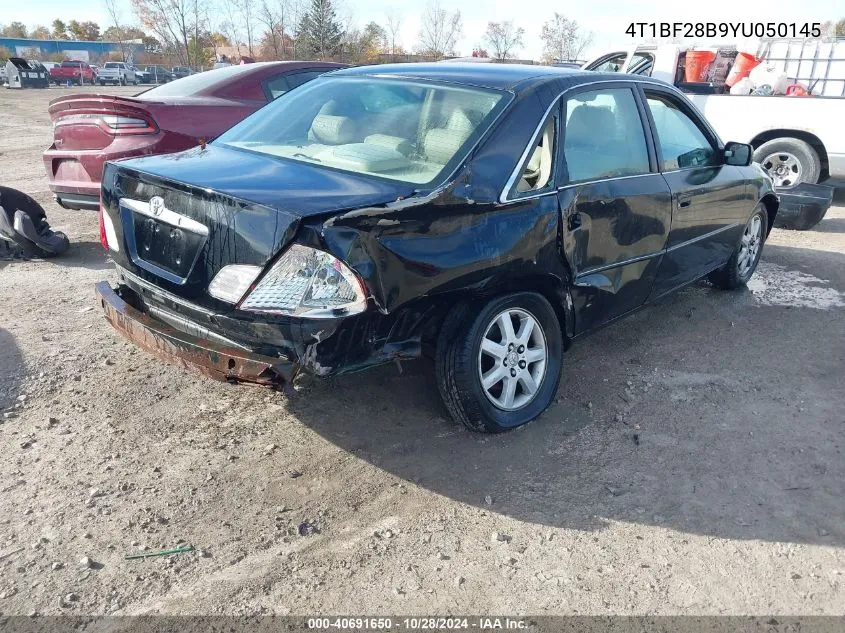 2000 Toyota Avalon Xls VIN: 4T1BF28B9YU050145 Lot: 40691650