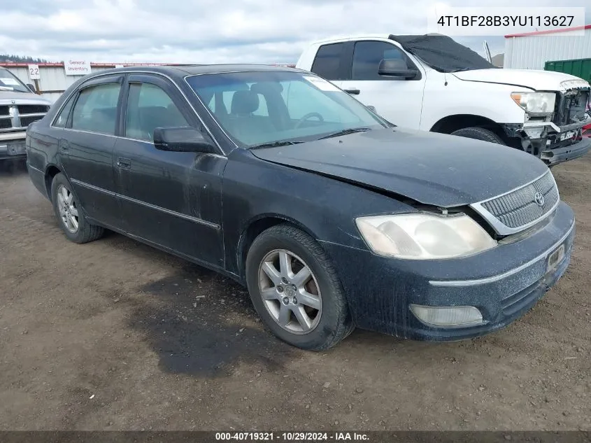 4T1BF28B3YU113627 2000 Toyota Avalon Xl/Xls