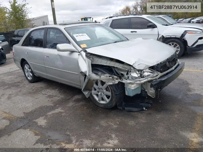 2000 Toyota Avalon Xls VIN: 4T1BF28B7YU063914 Lot: 40784014