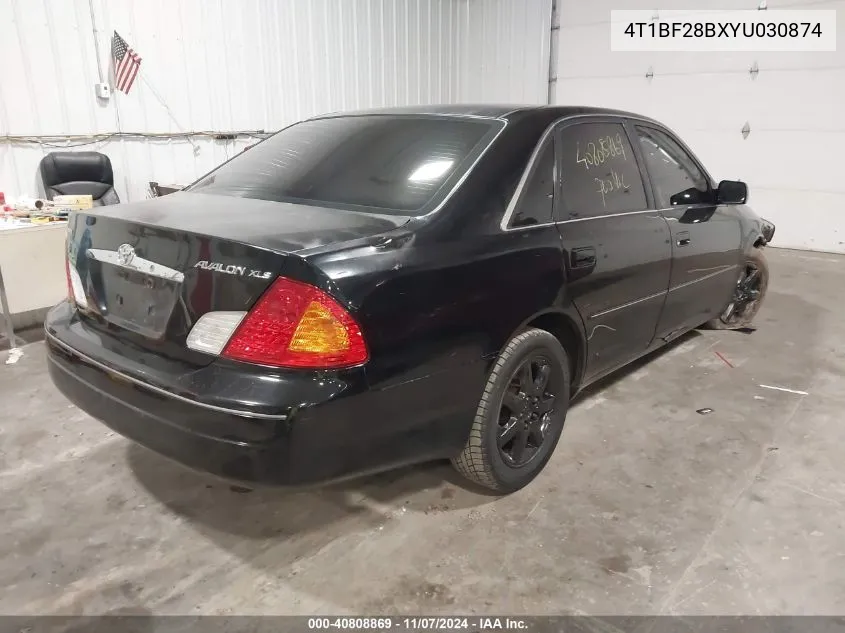 4T1BF28BXYU030874 2000 Toyota Avalon Xls