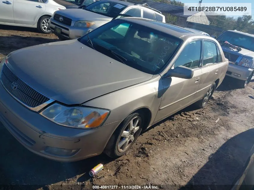 2000 Toyota Avalon Xls VIN: 4T1BF28B7YU085489 Lot: 40817277