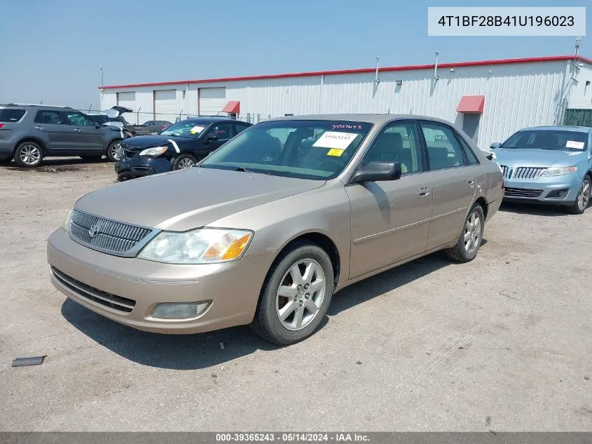 2001 Toyota Avalon Xls W/Bucket Seats VIN: 4T1BF28B41U196023 Lot: 39365243