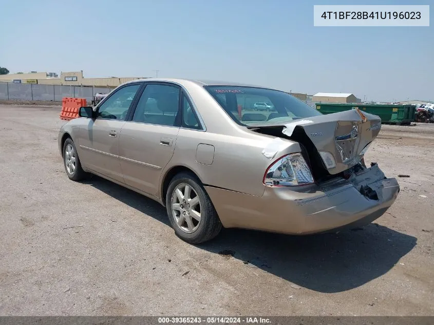 4T1BF28B41U196023 2001 Toyota Avalon Xls W/Bucket Seats