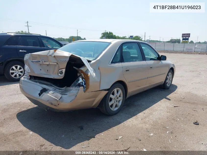 4T1BF28B41U196023 2001 Toyota Avalon Xls W/Bucket Seats