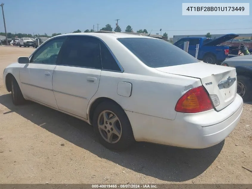 4T1BF28B01U173449 2001 Toyota Avalon Xls W/Bucket Seats