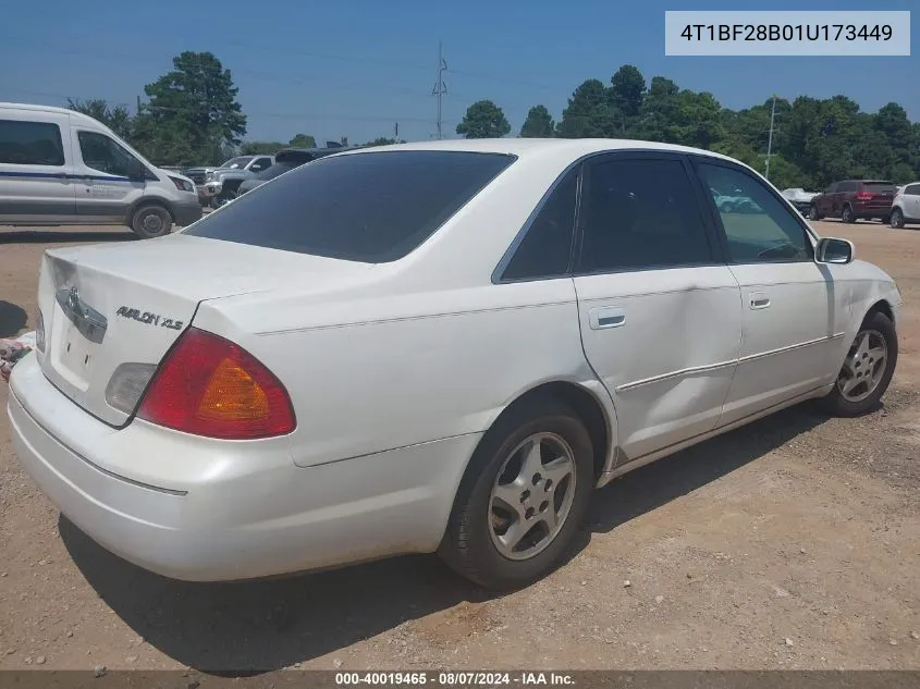 4T1BF28B01U173449 2001 Toyota Avalon Xls W/Bucket Seats