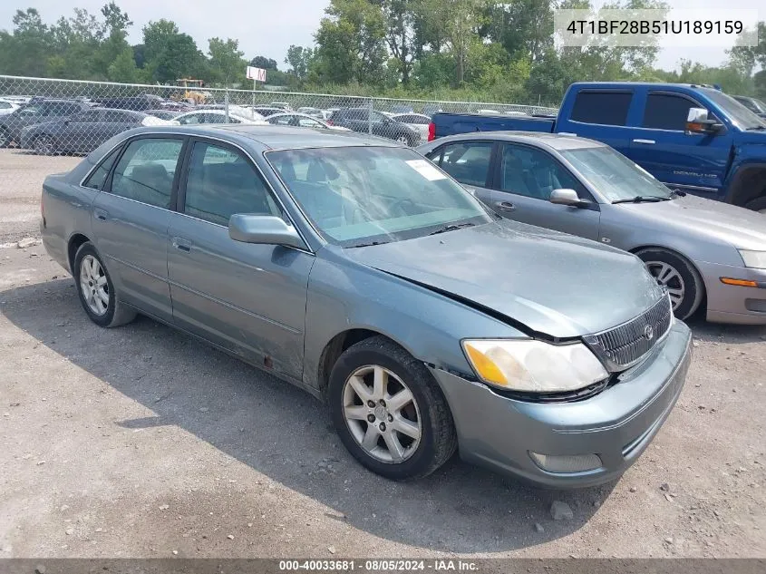 2001 Toyota Avalon Xls VIN: 4T1BF28B51U189159 Lot: 40033681