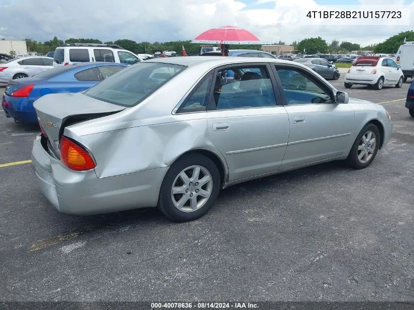 2001 Toyota Avalon Xls VIN: 4T1BF28B21U157723 Lot: 40078636