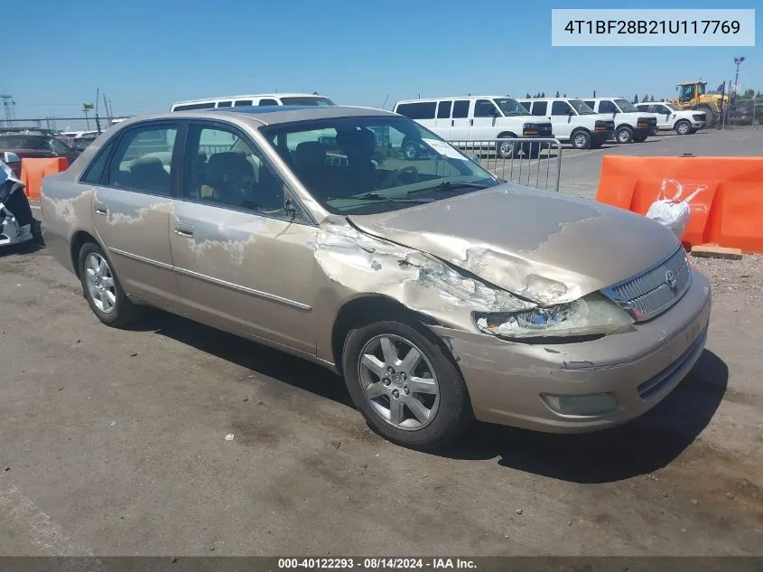 2001 Toyota Avalon Xls VIN: 4T1BF28B21U117769 Lot: 40122293